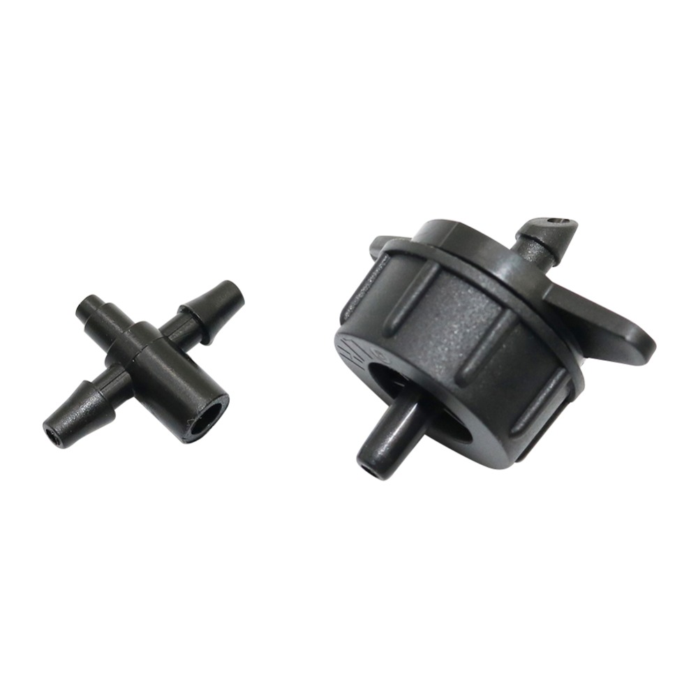 2/4/8L Steady Flow Dripper Met 3-Weg 5-Way Barb Connectors Landbouw Druppelirrigatie systeem Dripper Drip Pijl Adapter 100 Pc