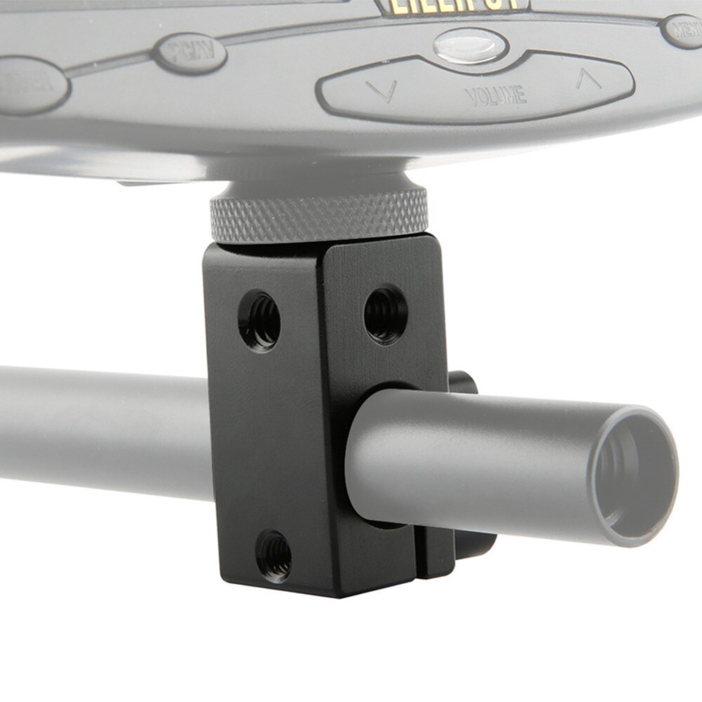 NICEYRIG 15mm Rod Clamp 15mm Rig 1/4 15mm Rod Clamp 1/4" Screw Mount Shoulder Rig DSLR Camera Video Rig Clamp (2 Pieces a Pack)