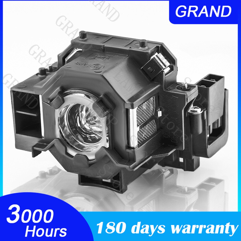 Elplp 42 ersatzprojektorlampe mit gehäuse für emp -280/400/400w/400we/410w/822/822h/83/83c/83h/83he/x56 ; projektoren grand