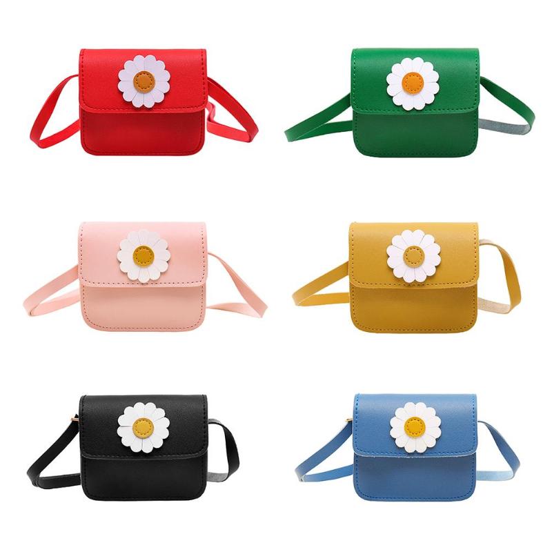 Baby Girls Flower Messenger Bag Kids Coin Purses Shoulder Crossbody Bags