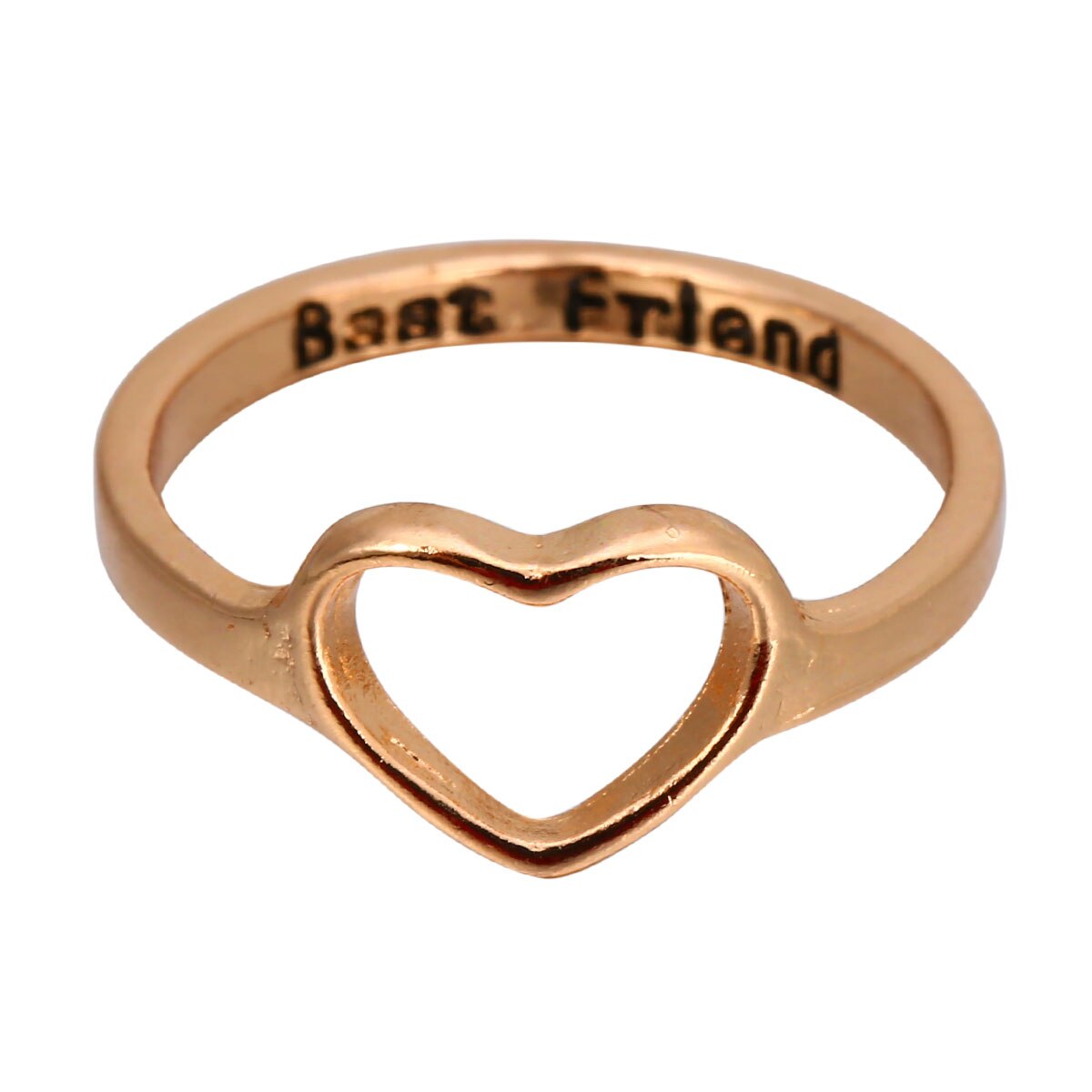 1 st bästa vän ring carve engelska brev ring bästa vänner ihåligt hjärta vänskap årsdag ring för kvinnor smycken