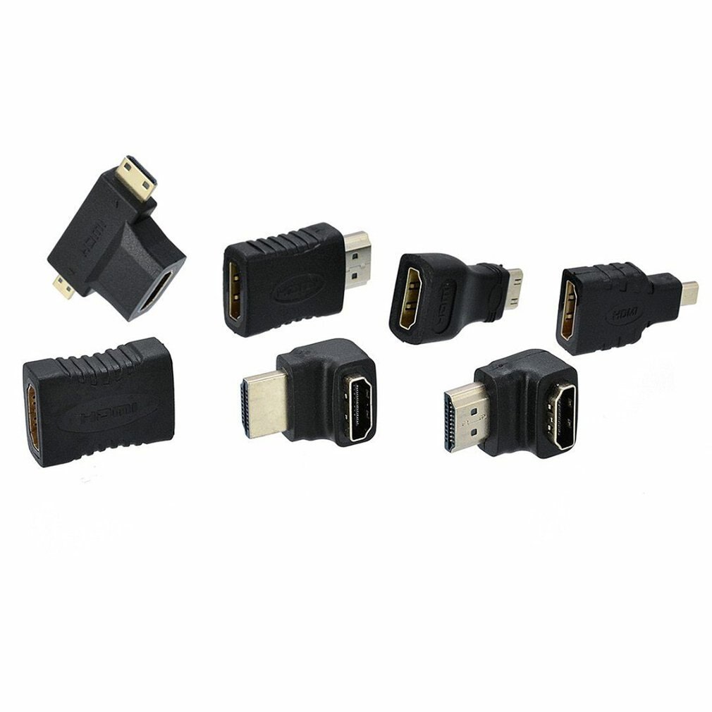 7 stücke 2 in 1 HDMI Adapter kit HDMI Mini Micro Adapter Extender Konverter Stecker Kits für HDTV