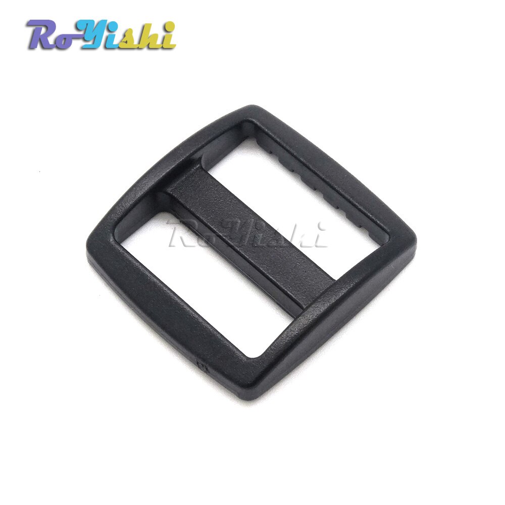 20pcs/pack 1" Black Plastic Slider Tri Glide Adjustable Buckles Webbing Size 25mm