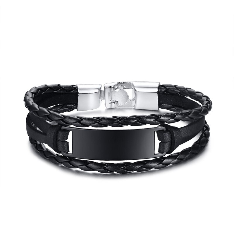 Bracelet rétro rotatif en perles d&#39;os de poisson pour hommes, bijoux tribaux originaux, manchette de surfeur, longueur réglable: BL523BB