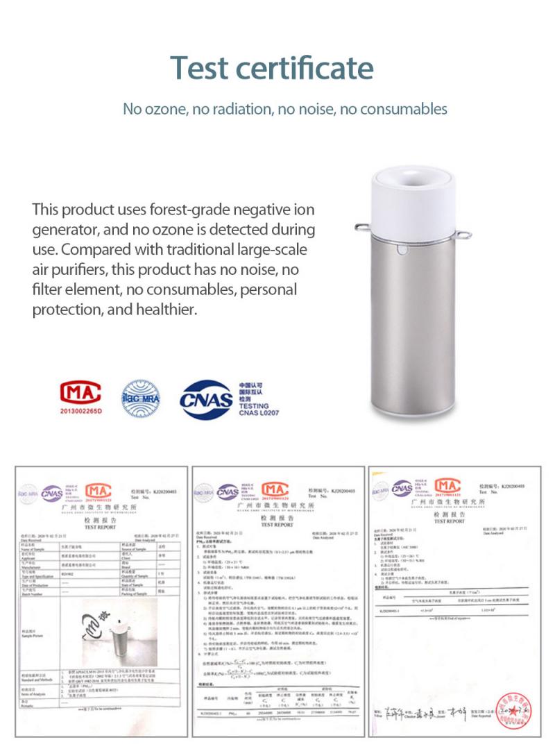 Car Air Purifier Air Purifier USB Portable Personal Wearable Necklace Negative Ionizer Anion Car Electrical Appliances