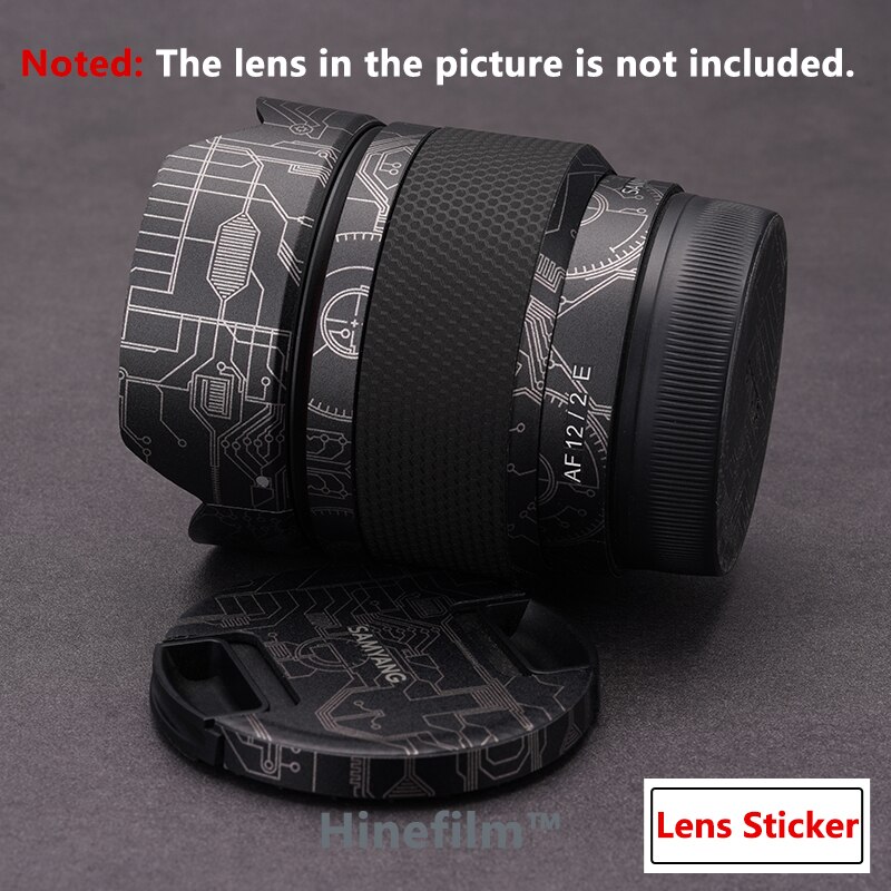 AF12 F2 Lens Stickers Vinyl Decal Skins Voor Samyang 12Mm F2.0 Af Lens Voor Sony E Mount Premium Sticker beschermende Guard Film