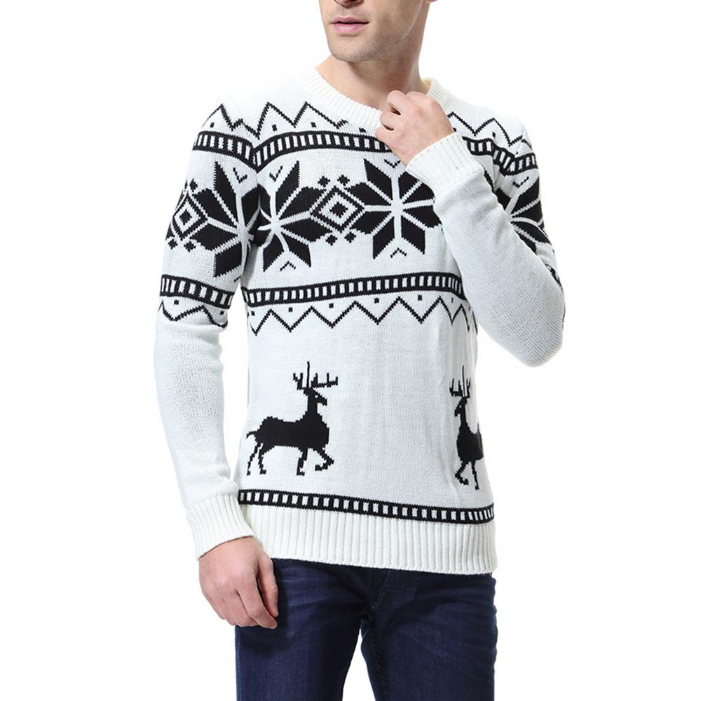 Mann genser varm casual strikkede pullover gensere: Default Title