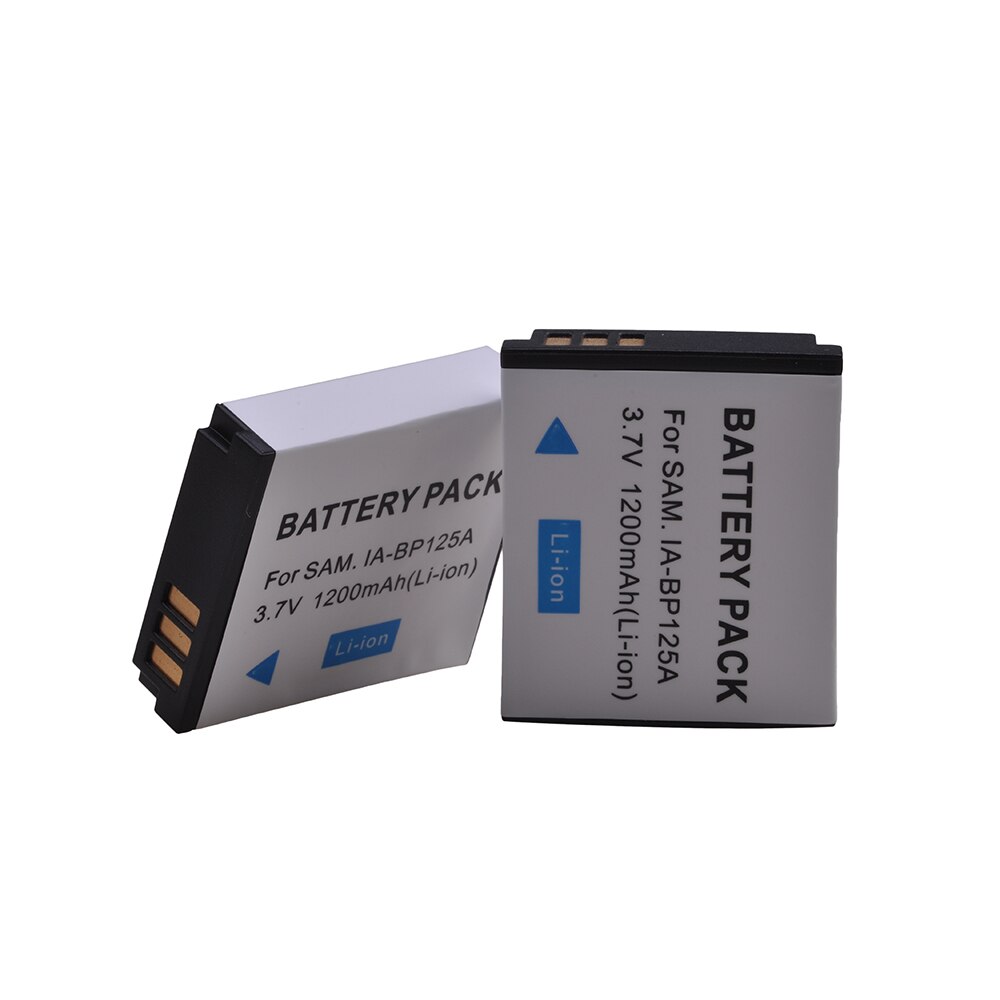 Bateria para samsung, 2 peças, iabp125a bpia 125a