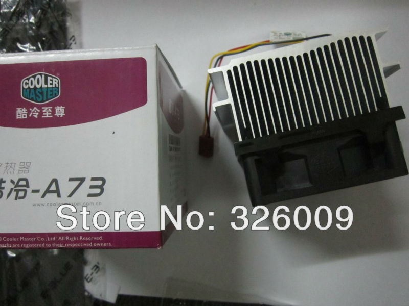 Original CoolerMaster A73, Silent 70mm cooling for Intel Socket 478 Pentium 4 Celeron D, CPU radiator cooling fan,