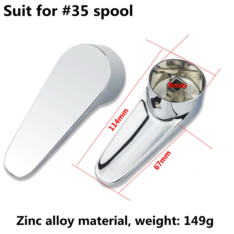 Bathroom Replacement Faucet Single Chrome Lever Handle Kit 35mm 40mm For single lever pressure balance bath and shower Taps: Light Grey