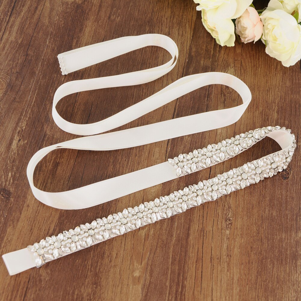 Vin Beauty Cinturón De Diamantes De Imitación Para Novia, Banda Hecha A