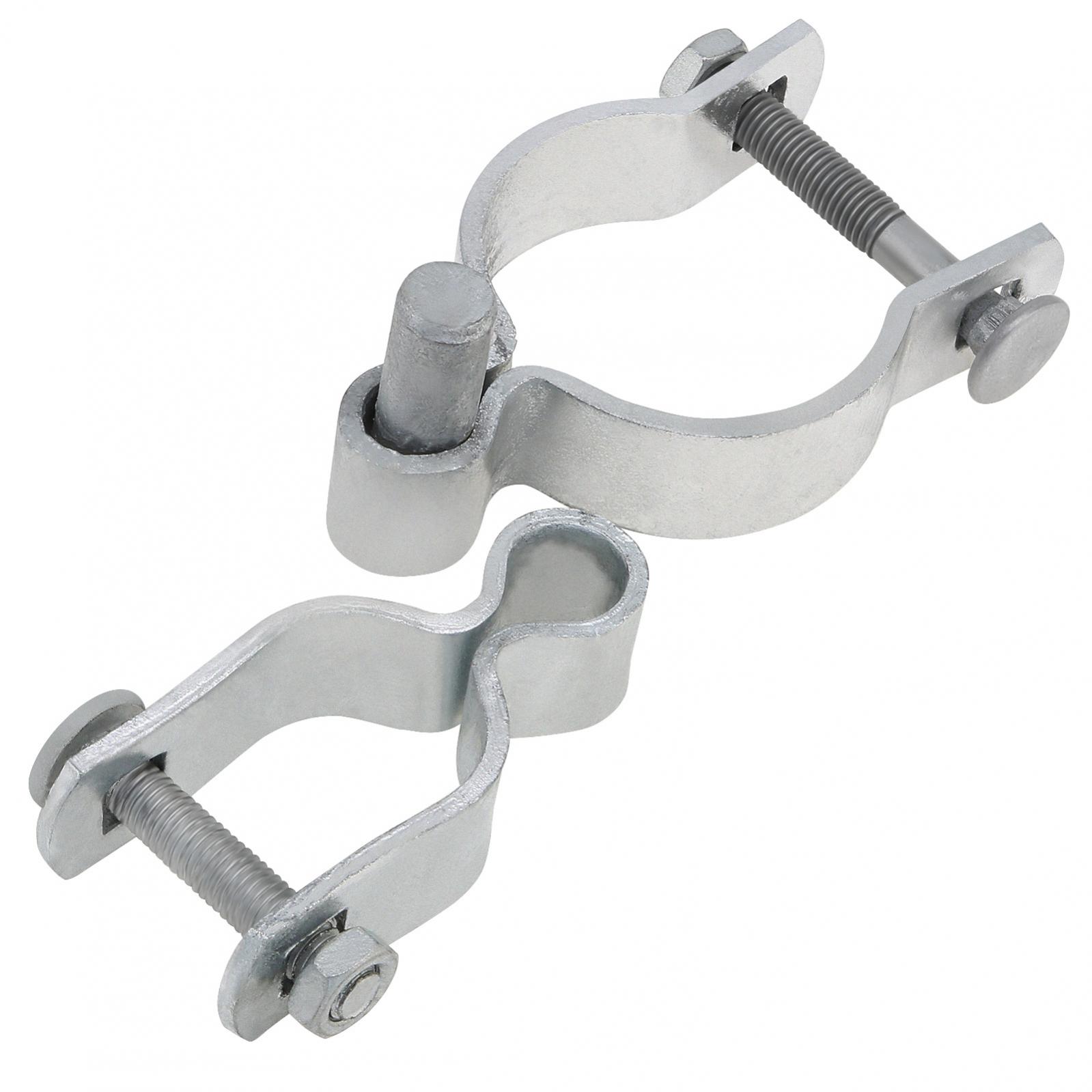 2 Stuks 1-3/8X2-3/8 Chain Link Hek Zware Poort Post Scharnier Deur Scharnieren Met 1-3/8 Vrouwelijke Scharnieren, 2-3/8 Mannelijke Scharnieren