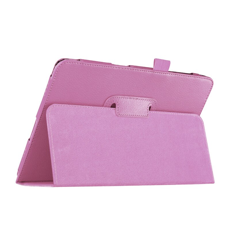 Voor P550 SM-T550 SM-T555 SM-P550 Tablet Case Beugel Flip Stand Leather Cover Voor Samsung Galaxy Tab EEN 9.7 inch T550 t555: Roze
