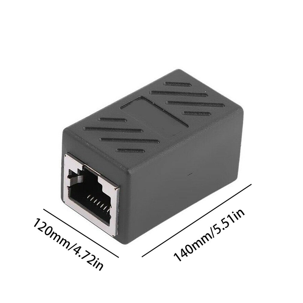 5x RJ45 Inline Coupler Cat7 Cat6 Cat5e Ethernet LAN Network Cable Adapter Patch Cord Adapter Converter