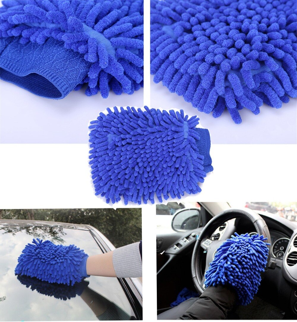 Autowashandschoen, ultrafijne vezel chenille microvezel, raamwasgereedschap, schoonmaakhandschoen voor thuis, autowashandschoen, auto-accessoires