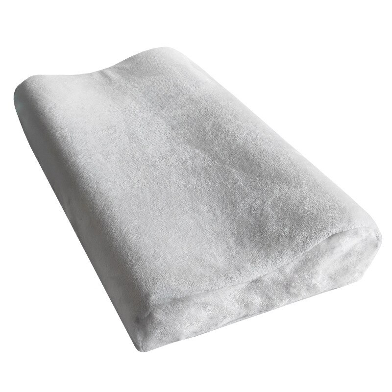 Memory Foam Pillow Neck Cotton: Light Grey