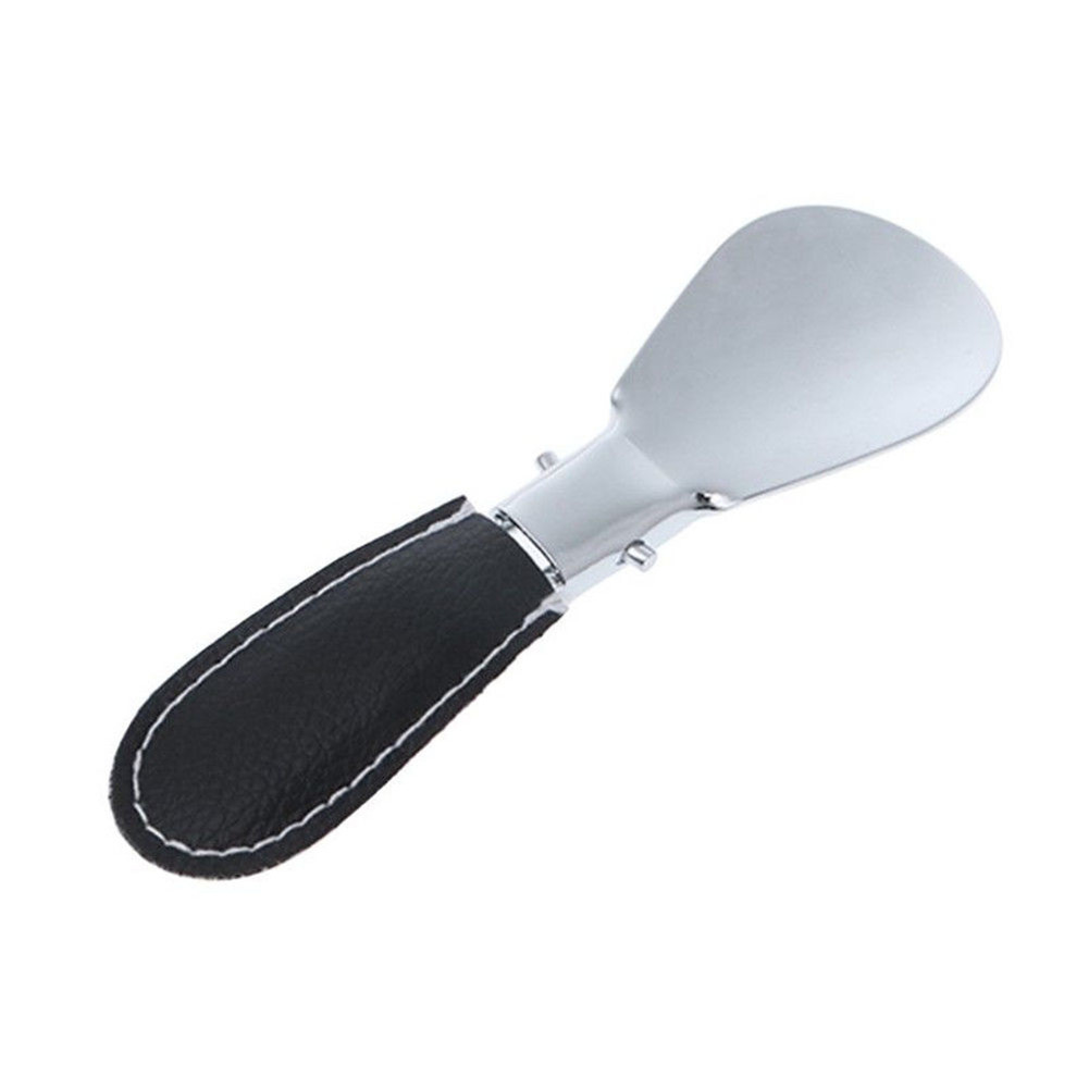 Cuillère aide cuir poignée chaussures cornes chaussures accessoires chaussures chaussures levage aide pliage J55: Default Title