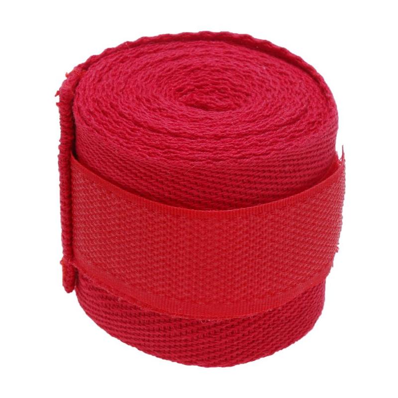 Sports Strap Boxing Bandage Muay MMA Taekwondo Hand Glove Wrap: Red