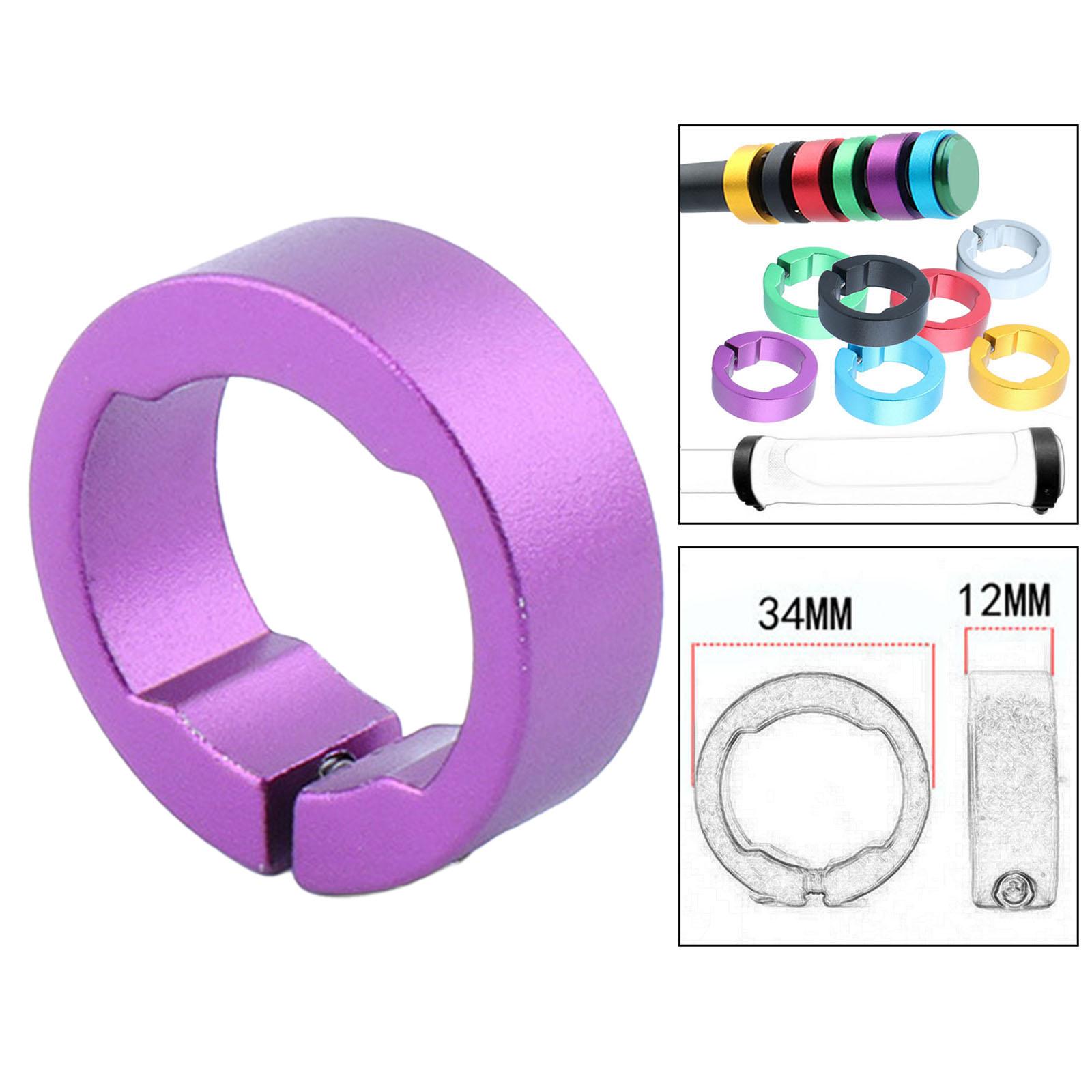 Fietshandgrepen Bevestigingsring Voor 22.2Mm Fietsstuur Rijaccessoires Fietsgrepen Klemring Fietsslot Op Klemmen Ring: Paars