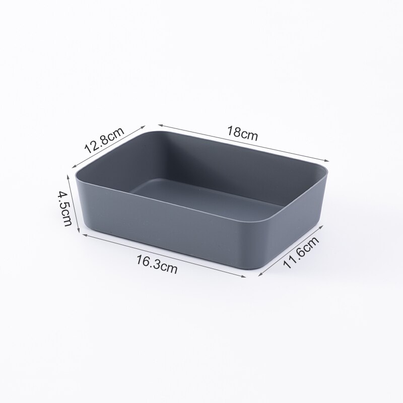 BNBS Kitchen Plastic Drawers Cutlery Organizer Storage Cabinet Dividers For Drawers Units Separator For Boxes Cutlery Tray Box: Gray S