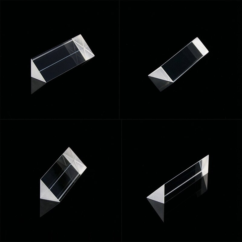 Factory supply Optical glass splitting prism can be used to disperse light 10*10*40 mm triangle prism Right angle prism