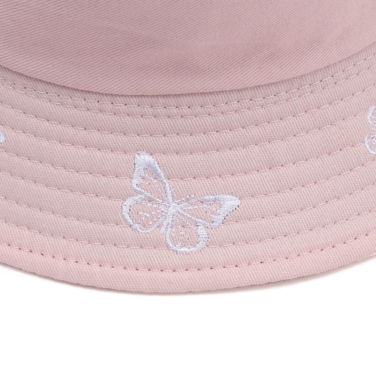 Sombrero de pescador con bordado de mariposa para hombre y mujer, gorra de pescador con bordado de mariposa, doble cara, de algodón, protección solar, 2022