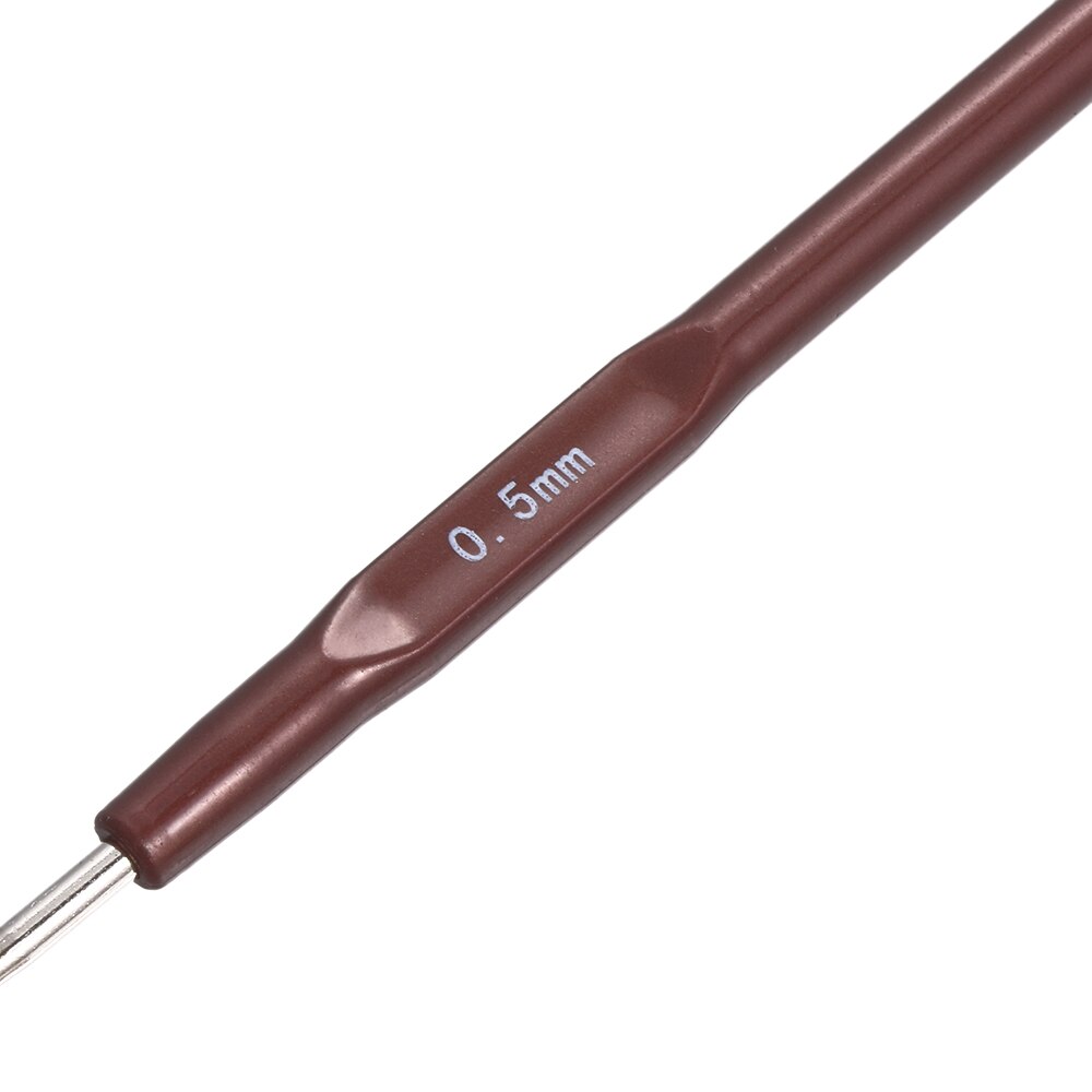 4 Pcs/Lot 0.5Mm 0.6Mm 0.7Mm 0.8Mm Hook Needle Crochet Micro Hook For Making Braiding Dreadlock Hair Tools Smooth Plastic Handle