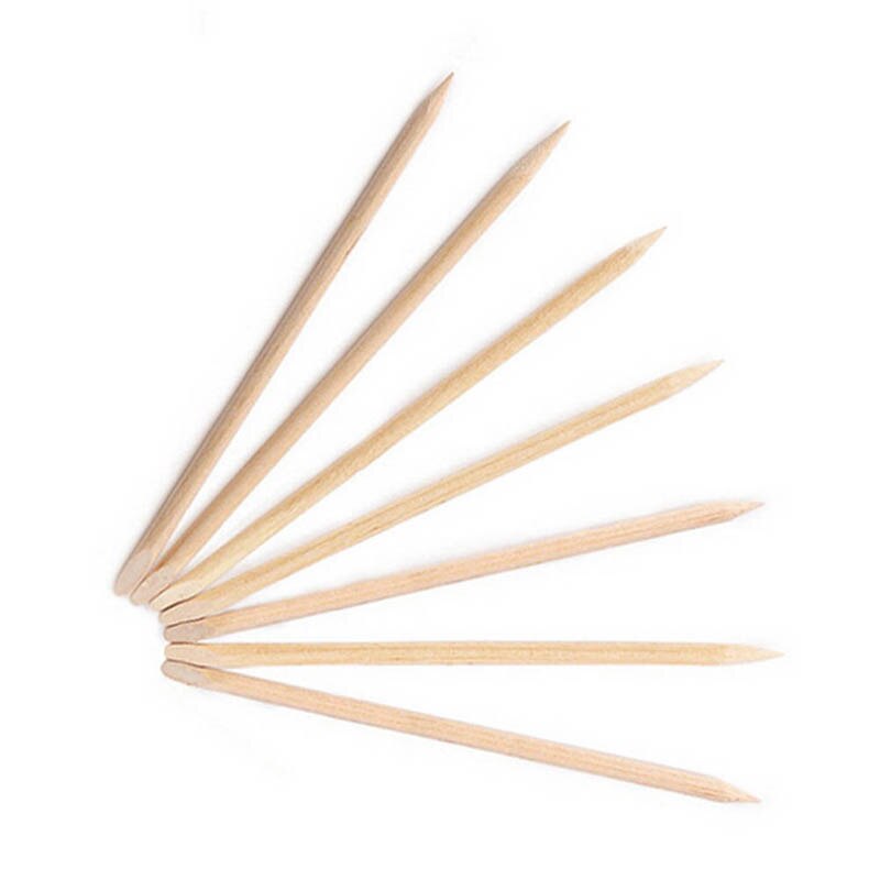 10 stuks/set nagelkunst hoekige dubbelzijdige houten stokjes nagelriemduwer remover voor nagelverzorging manicure handige tools