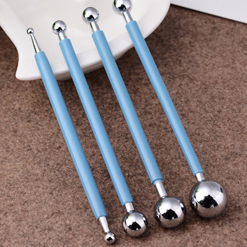 Utensilios de arcilla polimérica de acero inoxidable para manualidades profesionales, herramientas de escultura, juguetes para tallar arcilla, molde, bola, Stylus Sticks