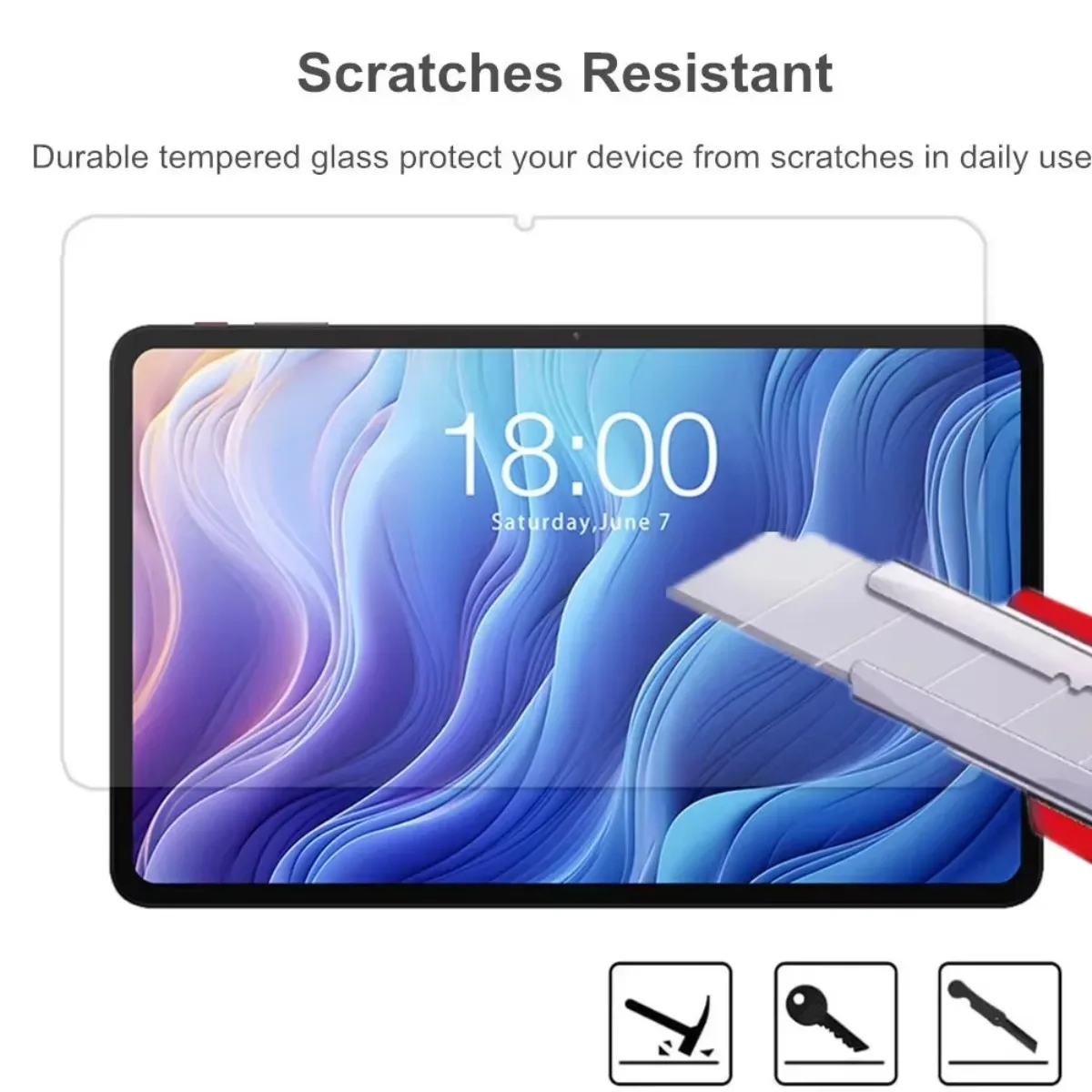3-delige glasfolie voor Teclast T60Plus 2024 tablet screenprotector HD krasbestendige beschermfolie voor Teclast T60 12 inch
