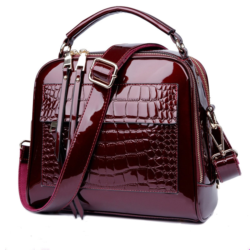 Luksus håndtasker kvinder tasker crossbody tasker til kvinder skuldertaske krokodille læder pung bolsa feminina sac main femme: 1