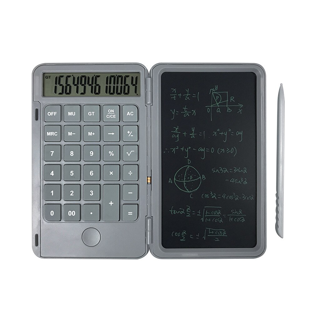 Rechargeable writing pad calculator portable multi-function LCD student writing pad mute