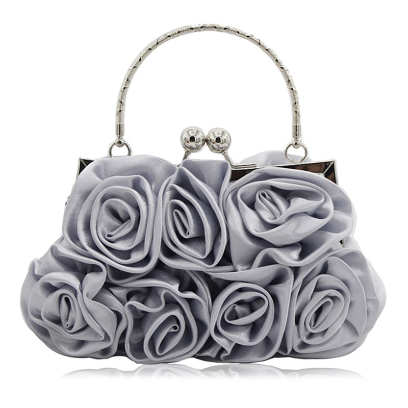 DAIWEI Women's Bag Evening Bag Flower Bride Bag Purse Full dress Party handbag Wedding Clutch Women flower bag