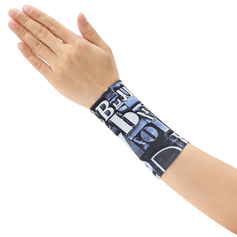 Muñequera elástica de sección delgada para hombre y mujer, guantes decorativos para correr, baloncesto, deportes, cinturón de sudor, protector solar