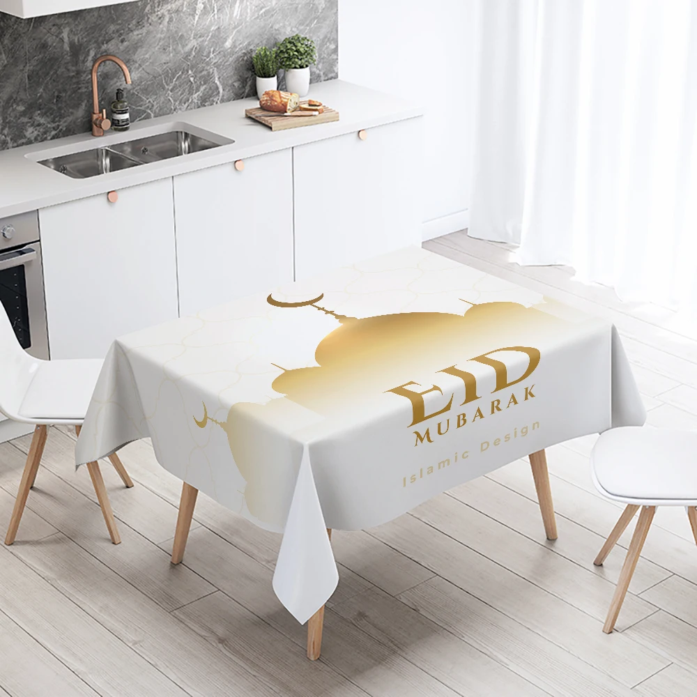 Eid Haupt dekoration Tischdecke Ramadan arabische Kalligraphie muslimische dekorative Tischdecke wasserdicht und schmutz abweisend