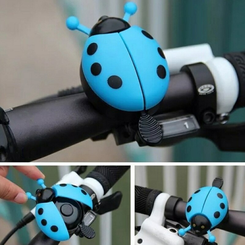 Campana de la bicicleta de anillo de escarabajo de dibujos animados ciclismo Bell niños encantadores timbre de mariquita anillo para bicicleta cuerno alarma bicicleta accesorios