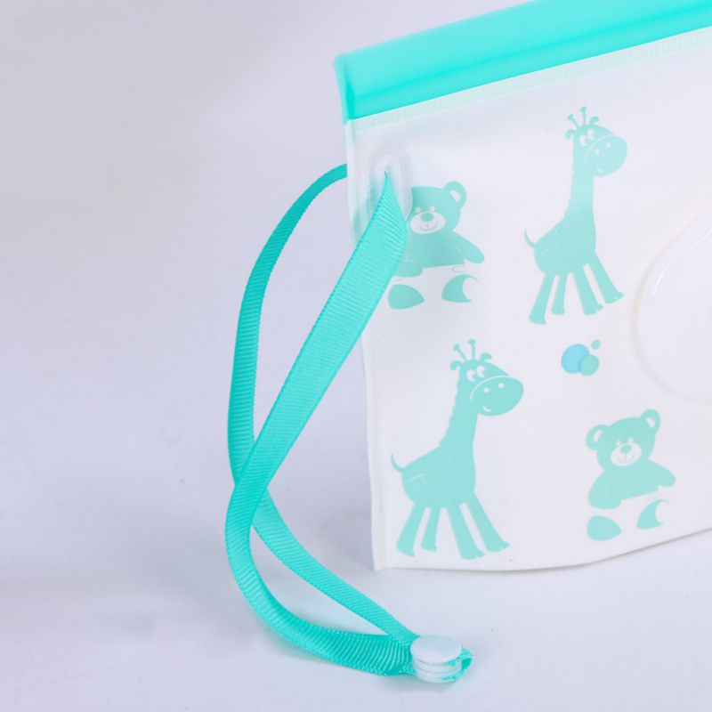 Estuche dispensador de bolsas para toallitas húmedas, bolsa de embrague de viaje, funda cartuchera reutilizable portátil, práctico contenedor de toallitas, producto de almacenamiento para el hogar, 1 ud.