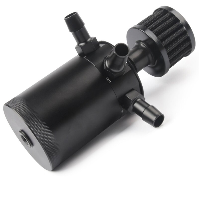 Universal 3 Port Compact Baffled Oil Catch Can Tank Filtre Séparateur