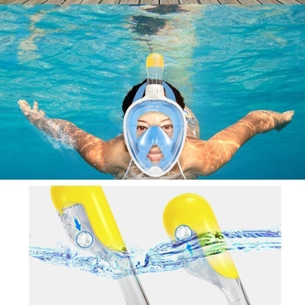 Farben meer silikon tauchen maske Volle Gesicht Tauchen Maske Schnorcheln Atemwege Masken Sicher Wasserdicht Schwimmen Ausrüstung