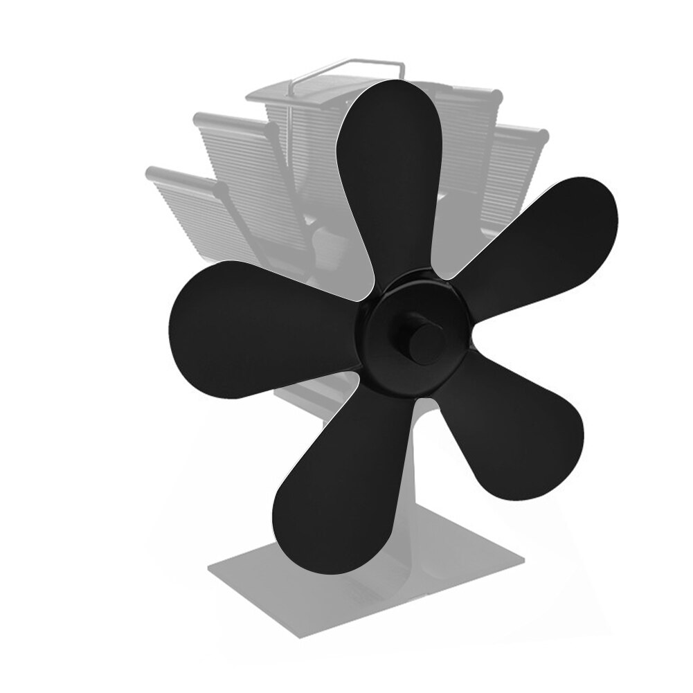 5 bladen winter energiebesparende geluidsarme aluminium woonkamer huishoudelijke houtkachel warmte aangedreven moderne open haard ventilator efficiënt