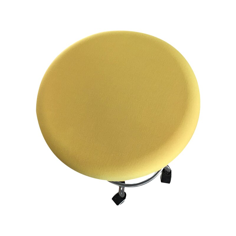 Ronde Stoel Cover Barkruk Cover Elastische Seat Cover Stoel Protector Effen Kleur Thuis Stoel Hoes Spandex Chaircover