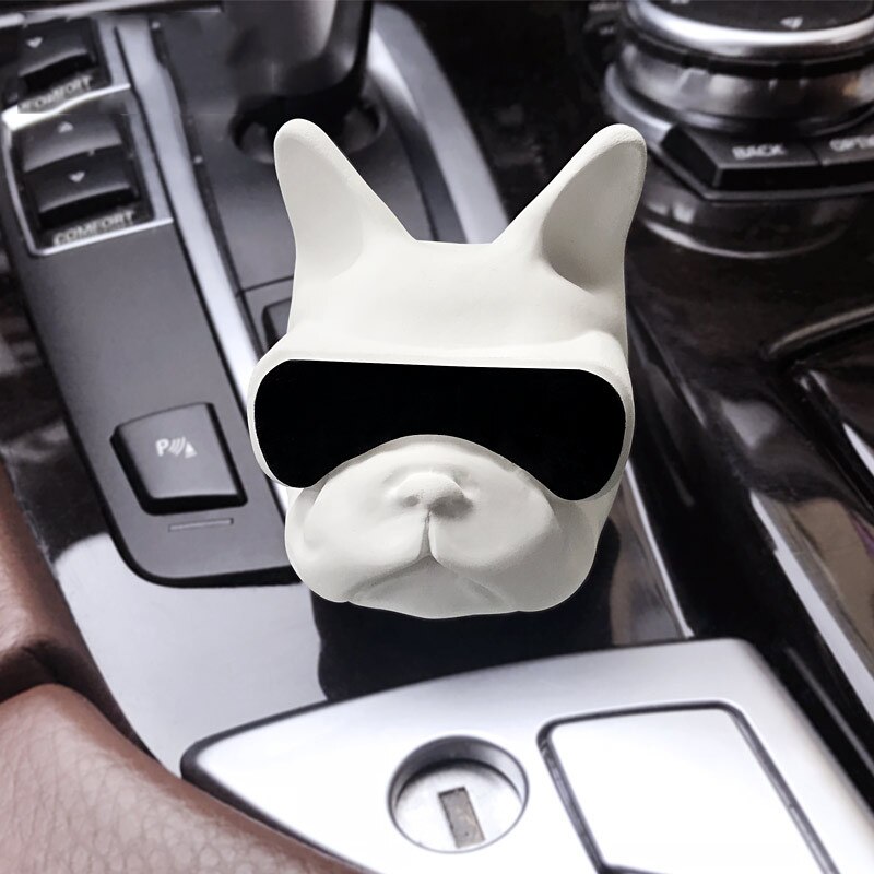 Frankrijk Bulldog Parfum Parfum Zetel Auto Luchtverfrisser Parfum Auto Interieur Parfum Geur Ornament Accessoires Decoratie: WHITE