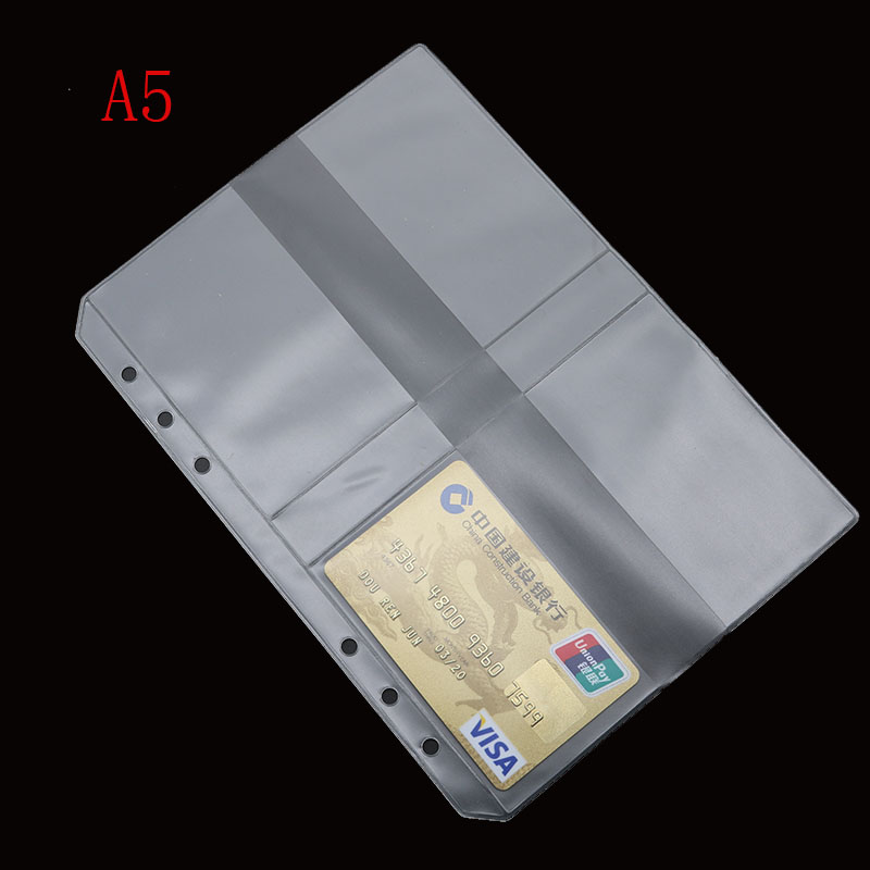 A5 A6 Folder Folder Binder Presentation Receives Pvc Bag Concise Diario's Spiral Planning Applications Product Card Holder Bag: A