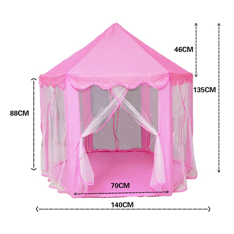 Gioca a Fairy House Indoor And Outdoor Kids gioca tenda esagono Princess Castle Playhouse For Girls Funny