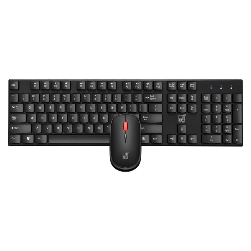 2.4G Wireless Keyboard And Mouse Combination, Waterproof, Compatible With Window XP, Vista, Win7, Win8, Win10: Silver