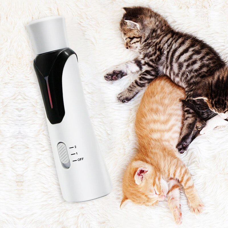 1Stck Haustier automatische nagel spitzer katze hund manikübetreffend reinigung klaue spitzer 3-Position USB elektrische nagel Haarschneidemaschine