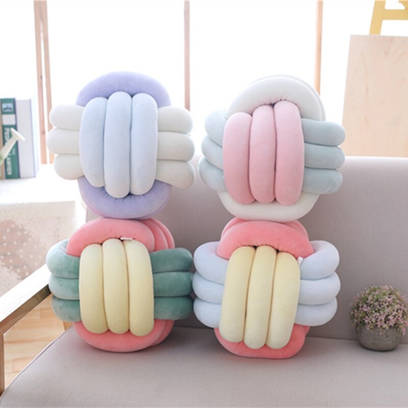 Gemengde Kleuren Weven Kussen Kussen Baby Kussen Cuddle Pillowtoddler Bal Kussen Nursery Decoratie Kinderkamer