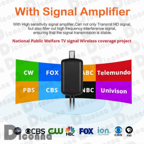 Tynn flat antenne hd high def tv fox scout hdtv dtv sky link skylink kabel 1080p