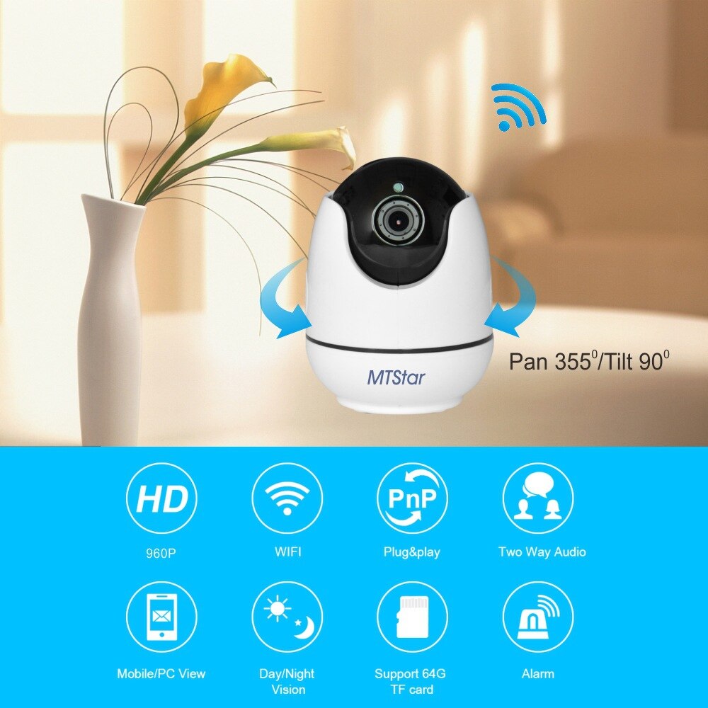 Hd 1080P Draadloze Indoor Automatische Tracking Infrarood Bewakingscamera Met Wifi Camera En Intelligente Ip Camera Smart