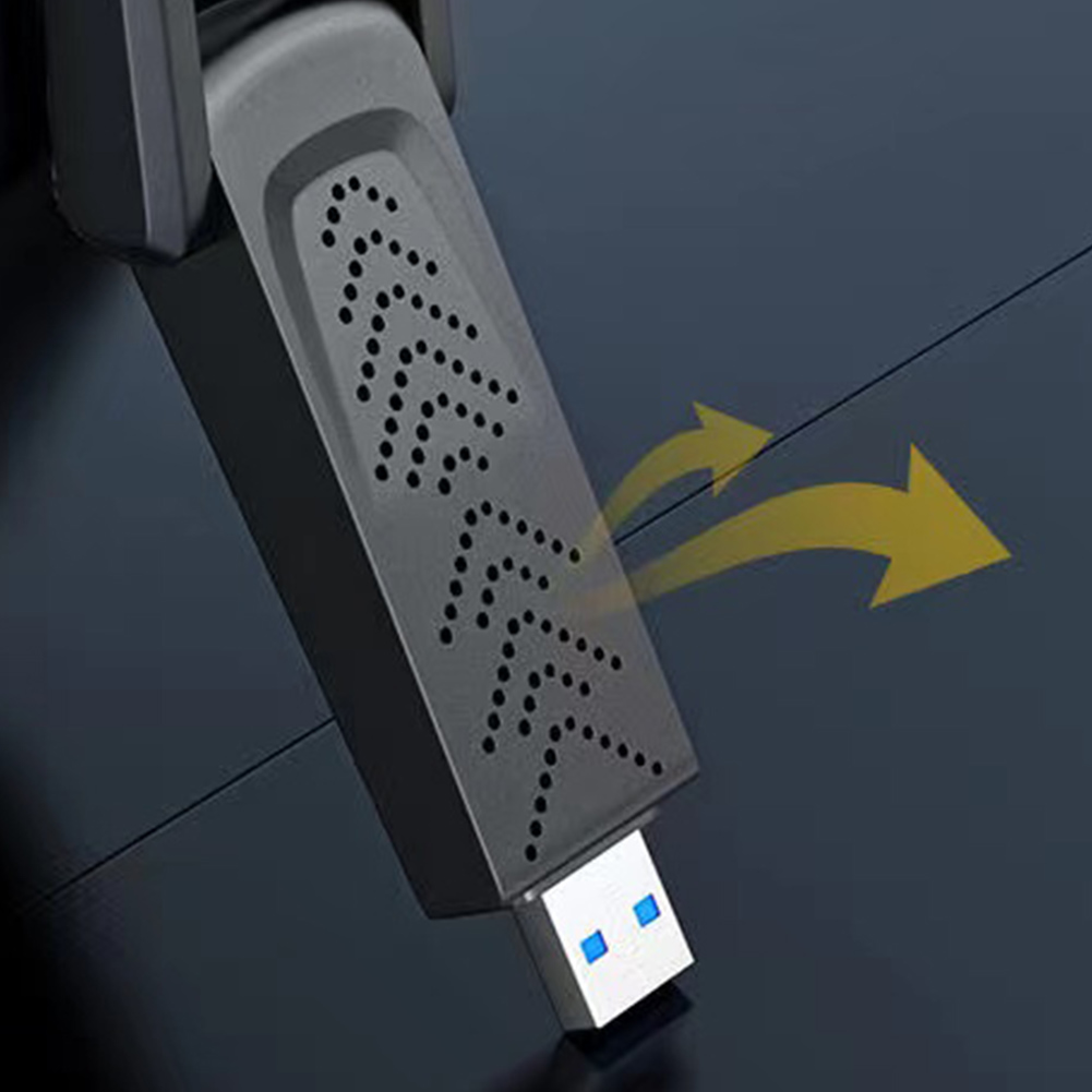 1200Mbps USB 3.0 WiFi Adapter Dual Band 2.4G 5Ghz WiFi Dongle Dual Antenna Wireless Transmitter Receiver for Desktop Laptop